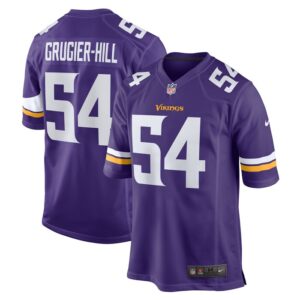 Kamu Grugier-Hill Minnesota Vikings Nike Game Jersey -  Purple- 49Native