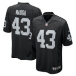 Kanai Mauga Las Vegas Raiders Nike Team Game Jersey -  Black- 49Native