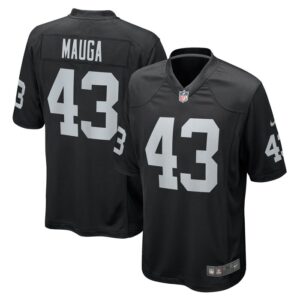 Kanai Mauga Las Vegas Raiders Nike Team Game Jersey -  Black- 49Native