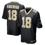 Keith Kirkwood New Orleans Saints Nike Team Game Jersey -  Black- 49Native