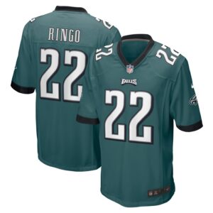 Kelee Ringo Philadelphia Eagles Nike Team Game Jersey - Midnight Green- 49Native