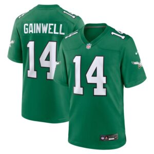 Kenneth Gainwell Philadelphia Eagles Nike Alternate Game Jersey - Kelly Green- 49Native