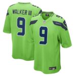 Kenneth Walker III Seattle Seahawks Nike  Game Jersey - Neon Green- 49Native