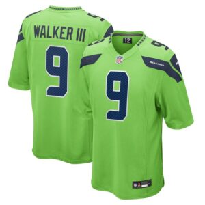 Kenneth Walker III Seattle Seahawks Nike  Game Jersey - Neon Green- 49Native
