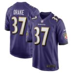 Kenyan Drake Baltimore Ravens Nike  Game Jersey -  Purple- 49Native