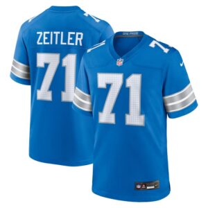 Kevin Zeitler Detroit Lions Nike Game Jersey -  Blue- 49Native