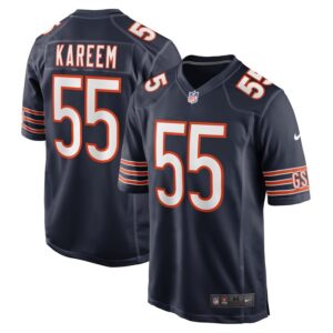 Khalid Kareem Chicago Bears Nike Team Game Jersey -  Navy- 49Native