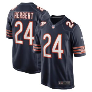 Khalil Herbert Chicago Bears Nike Game Jersey - Navy- 49Native