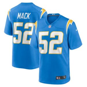 Khalil Mack Los Angeles Chargers Nike Game Jersey - Powder Blue- 49Native