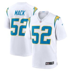 Khalil Mack Los Angeles Chargers Nike Game Jersey - White- 49Native