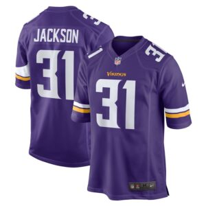Khyree Jackson Minnesota Vikings Nike Game Jersey -  Purple- 49Native
