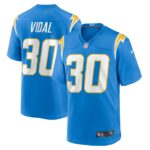 Kimani Vidal Los Angeles Chargers Nike Team Game Jersey -  Powder Blue- 49Native