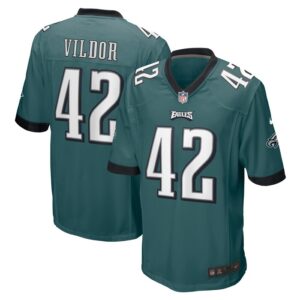 Kindle Vildor Philadelphia Eagles Nike  Game Jersey - Midnight Green- 49Native