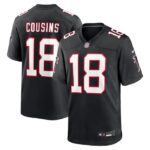 Kirk Cousins Atlanta Falcons Nike Alternate Game Player Jersey - Black- 49Native