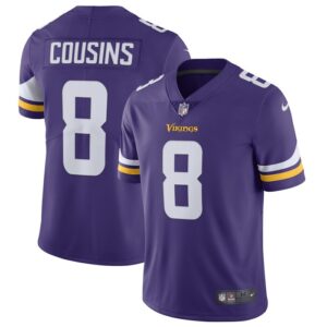 Kirk Cousins Minnesota Vikings Nike Vapor Untouchable Limited Jersey - Purple- 49Native