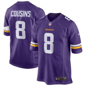 Kirk Cousins Minnesota Vikings Nike Game Jersey - Purple- 49Native
