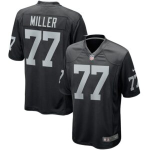 Kolton Miller Las Vegas Raiders Nike Game Player Jersey - Black- 49Native