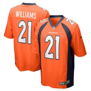 K'Waun Williams Denver Broncos Nike Game Jersey - Orange- 49Native