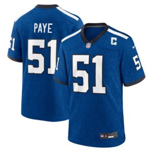 Kwity Paye Indianapolis Colts Nike Indiana Nights Alternate Game Jersey - Royal- 49Native