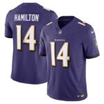 Kyle Hamilton Baltimore Ravens Nike Vapor F.U.S.E. Limited Jersey - Purple- 49Native