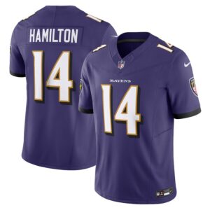 Kyle Hamilton Baltimore Ravens Nike Vapor F.U.S.E. Limited Jersey - Purple- 49Native