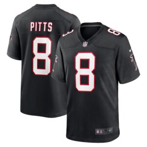 Kyle Pitts Atlanta Falcons Nike Player Game Jersey - Black- 49Native