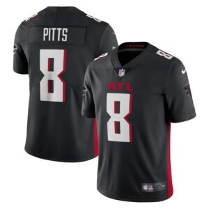 Kyle Pitts Atlanta Falcons Nike Vapor Limited Jersey - Black- 49Native