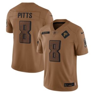 Kyle Pitts Atlanta Falcons Nike 2023 Salute To Service Limited Jersey - Brown- 49Native