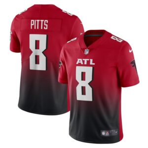 Kyle Pitts Atlanta Falcons Nike Alternate 2 Vapor Limited Jersey - Red- 49Native