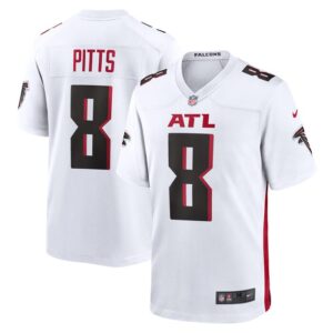 Kyle Pitts Atlanta Falcons Nike Game Player Jersey - White- 49Native