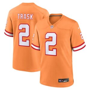 Kyle Trask Tampa Bay Buccaneers Nike Throwback Game Jersey - Orange- 49Native