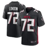 LaCale London Atlanta Falcons Nike  Game Jersey -  Black- 49Native