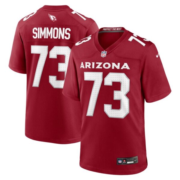 Lachavious Simmons Arizona Cardinals Nike Team Game Jersey -  Cardinal- 49Native