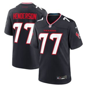 LaDarius Henderson Houston Texans Nike Game Jersey -  Navy- 49Native
