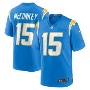 Ladd McConkey Los Angeles Chargers Nike 2024 NFL Draft Player Game Jersey - Powder Blue- 49Native