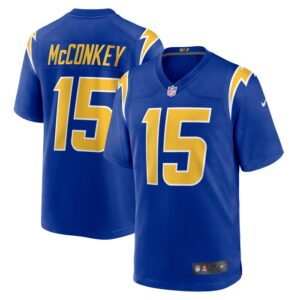 Ladd McConkey Los Angeles Chargers Nike Alternate Game Jersey -  Royal- 49Native