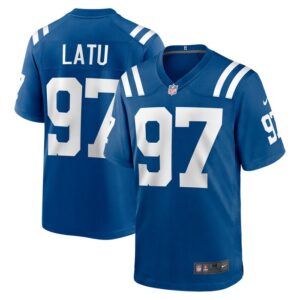 Laiatu Latu Indianapolis Colts Nike 2024 NFL Draft First Round Pick Player Game Jersey - Royal- 49Native