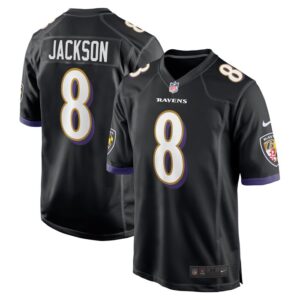 Lamar Jackson Baltimore Ravens Nike Alternate Game Jersey -  Black- 49Native