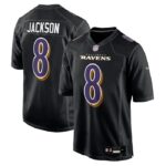Lamar Jackson Baltimore Ravens Nike Fashion Game Jersey - Black- 49Native