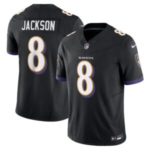 Lamar Jackson Baltimore Ravens Nike Vapor F.U.S.E. Limited Jersey - Black- 49Native