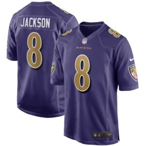 Lamar Jackson Baltimore Ravens Nike Alternate Game Jersey - Purple- 49Native
