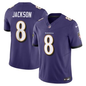 Lamar Jackson Baltimore Ravens Nike Vapor F.U.S.E. Limited Jersey - Purple- 49Native