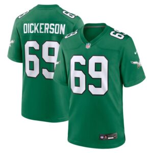 Landon Dickerson Philadelphia Eagles Nike Alternate Game Jersey - Kelly Green- 49Native