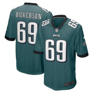 Landon Dickerson Philadelphia Eagles Nike Game Player Jersey - Midnight Green- 49Native