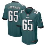 Lane Johnson Philadelphia Eagles Nike Game Jersey - Midnight Green- 49Native