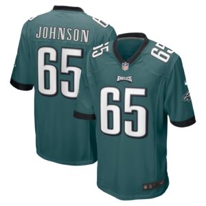 Lane Johnson Philadelphia Eagles Nike Game Jersey - Midnight Green- 49Native