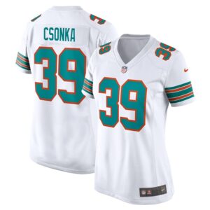 Larry Csonka Miami Dolphins Nike Retired Player Jersey - White- 49Native