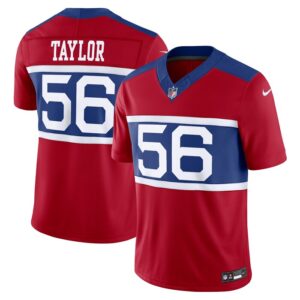Lawrence Taylor New York Giants Nike Alternate Vapor F.U.S.E. Retired Player Limited Jersey - Century Red- 49Native