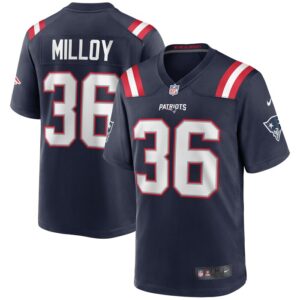 Lawyer Milloy New England Patriots Nike Game Retired Player Jersey - Navy- 49Native