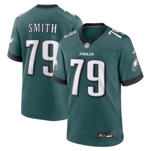 Lecitus Smith Philadelphia Eagles Nike  Game Jersey - Midnight Green- 49Native